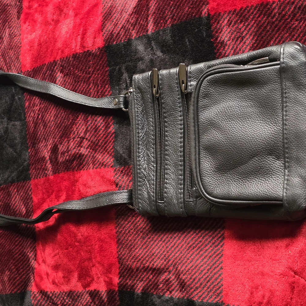 Small Black Leather Crossbody Bag